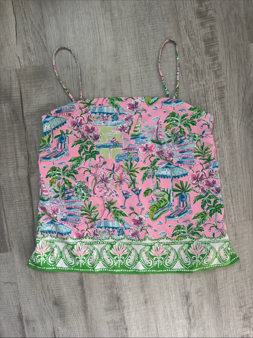 Women's Caroline sleeveless top, conch shell sunny dee engineered